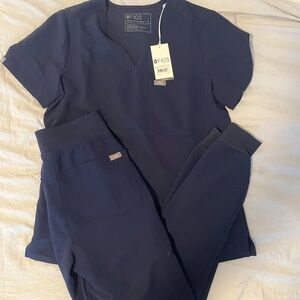 FIGS Navy Blue Scrubs Size S